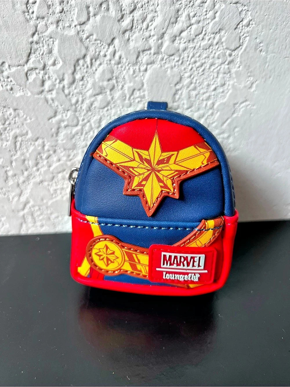 Loungefly Marvel Avengers Cosplay Micro Mini Keychain Bag Charm - Captain Marvel